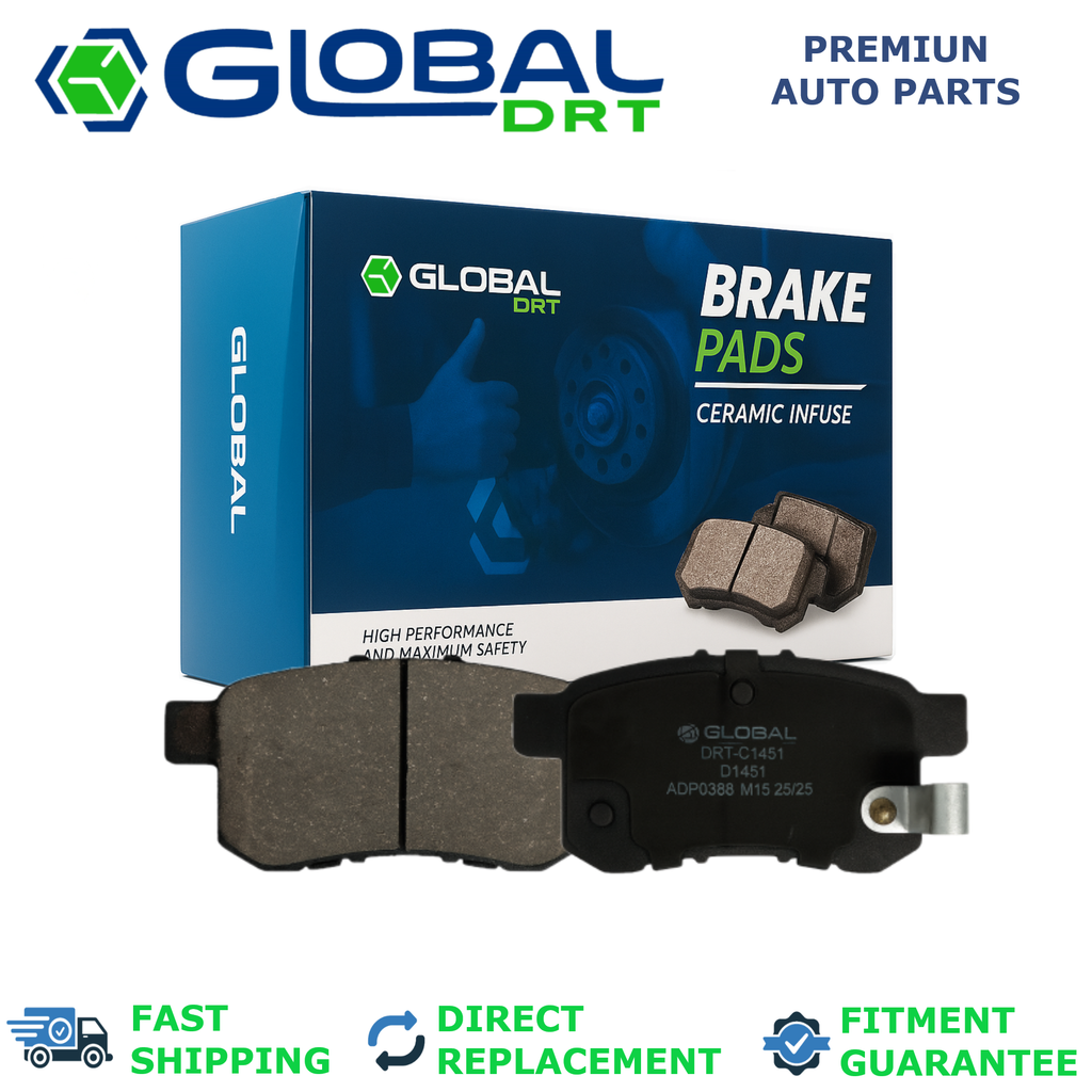 Rear Ceramic Brake Pads for 2009 - 2014 Acura TSX 2.4L 3.5L V6 Sedan
