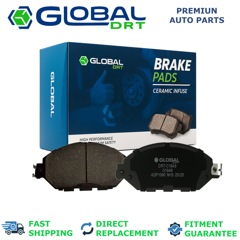 Front Ceramic Brake Pads with hardware for 2013 Infiniti JX35 3.5L V6