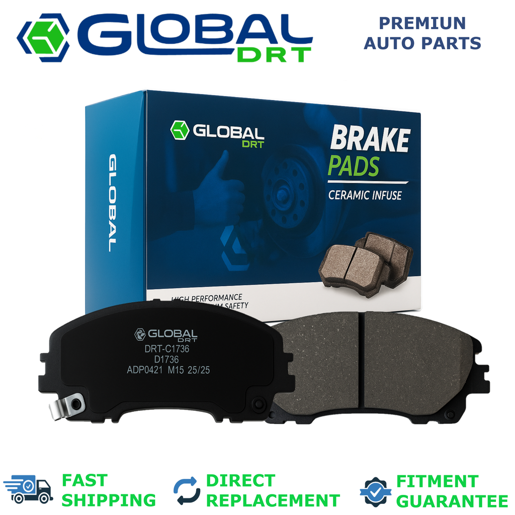 Front Ceramic Brake Pads for 2018 2019 Infiniti Q60 2.0L 3.0L Luxe Pure ONLY