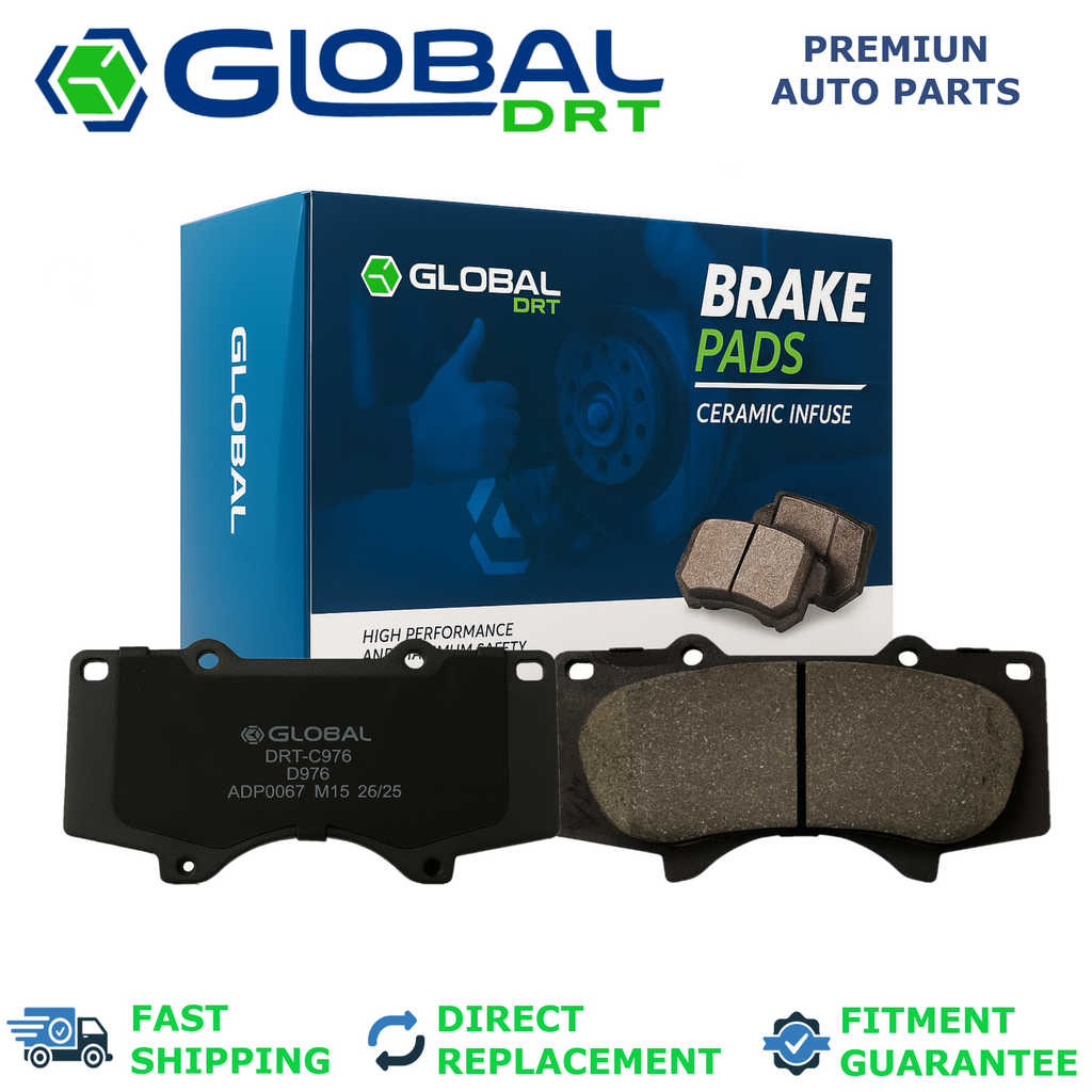 Front Ceramic Brake Pads for 2003 - 2009 Lexus GX470 4.7L Sport V8 GAS
