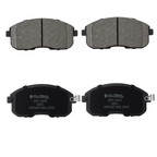 Front Ceramic Brake Pads with hardware for 2000 2001 Infiniti I30 3.0L
