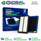 Engine & Cabin Air Filter Set for HYUNDAI SANTA CRUZ 2022 - 2025 L4 2.5L SE SEL
