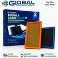 Top-Tier Engine & Cabin Air Filter Set for TOYOTA CAMRY 2012-2017 2.5L Hybrid