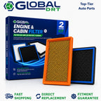 Top-Tier Engine & Cabin Air Filter Set for TOYOTA CAMRY 2012-2017 2.5L Hybrid