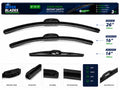 Top-Tier 3 Pack Front & Rear Wiper Blades 26" 16" 14" For Toyota Venza 2021-2024