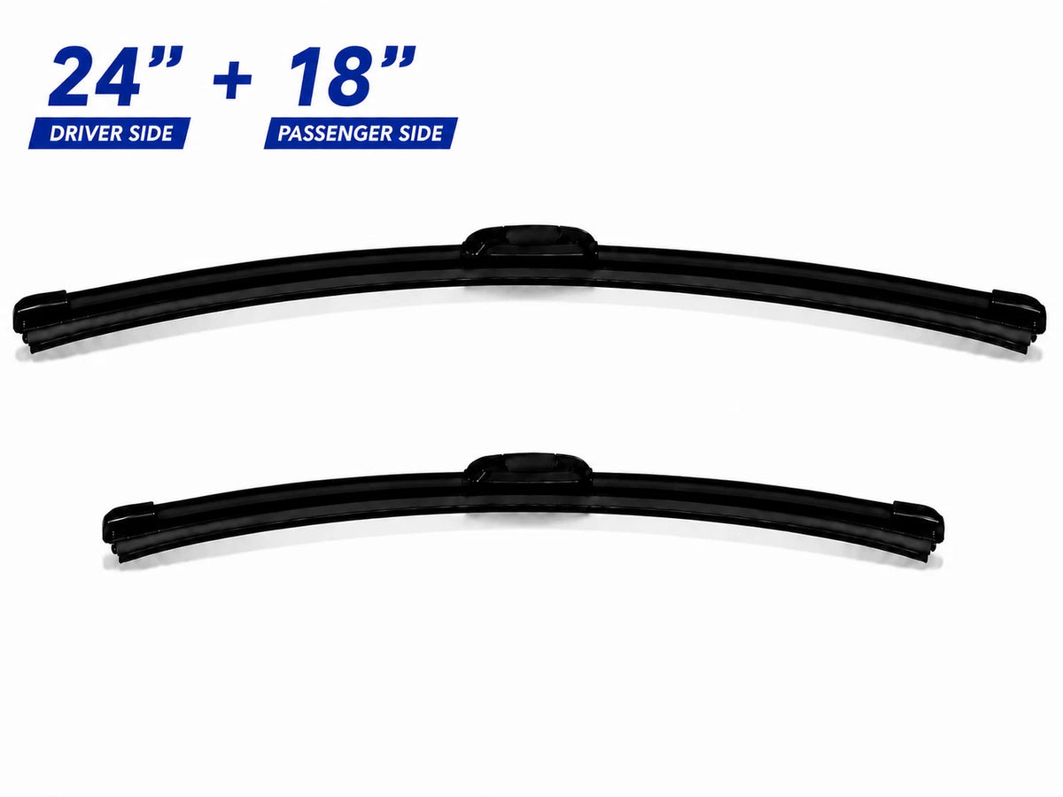 Top-Tier Pack of 2 Front Wiper Blades 24" + 18" For Hyundai Elantra N 2022-2025