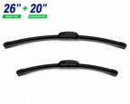 Top-Tier Pack of 2 Front Wiper Blades 26" + 20" For Kia Telluride 2020–2025
