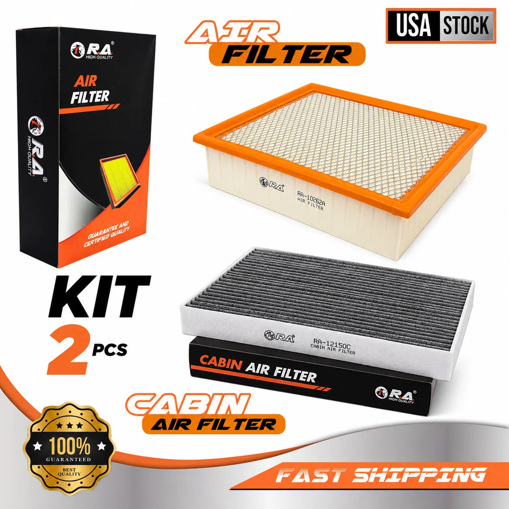 Engine & Cabin Air Filter Set for FORD F-150 2015-2025 V6