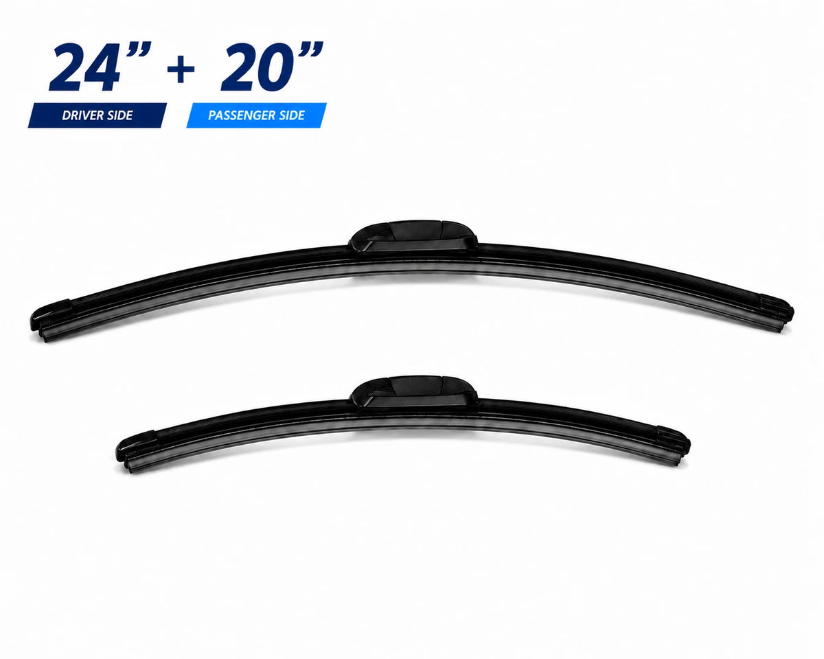 Top-Tier Pack of 2 Front Wiper Blades 24" + 20" For Toyota Tacoma 2024 - 2025