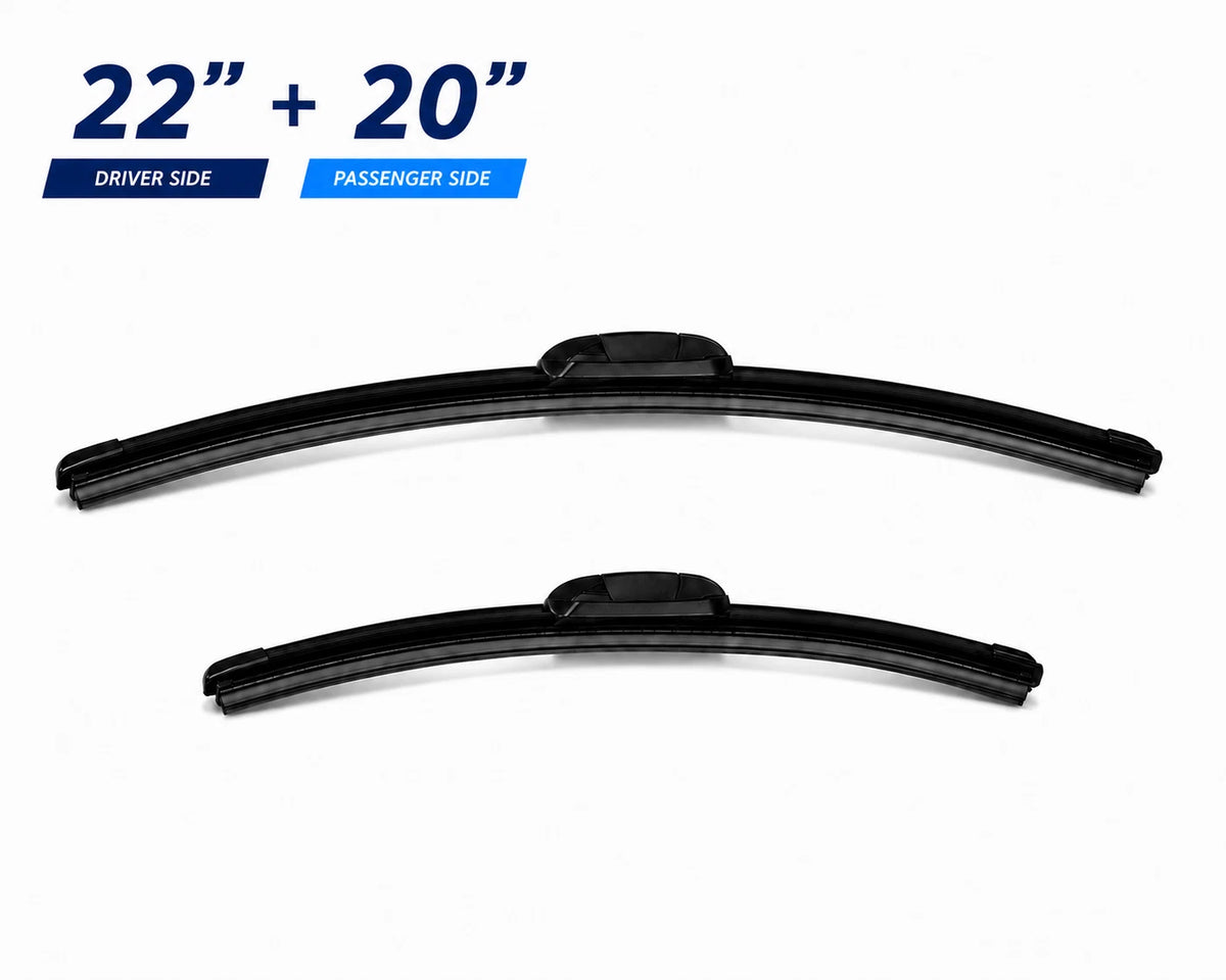 Top-Tier Pack of 2 Front Wiper Blades 22" + 20" For Toyota Tacoma 2016 - 2023