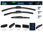 Top-Tier 3 Pack Front & Rear Wiper Blades 26" 16" 12" For Toyota RAV4 2019-2025