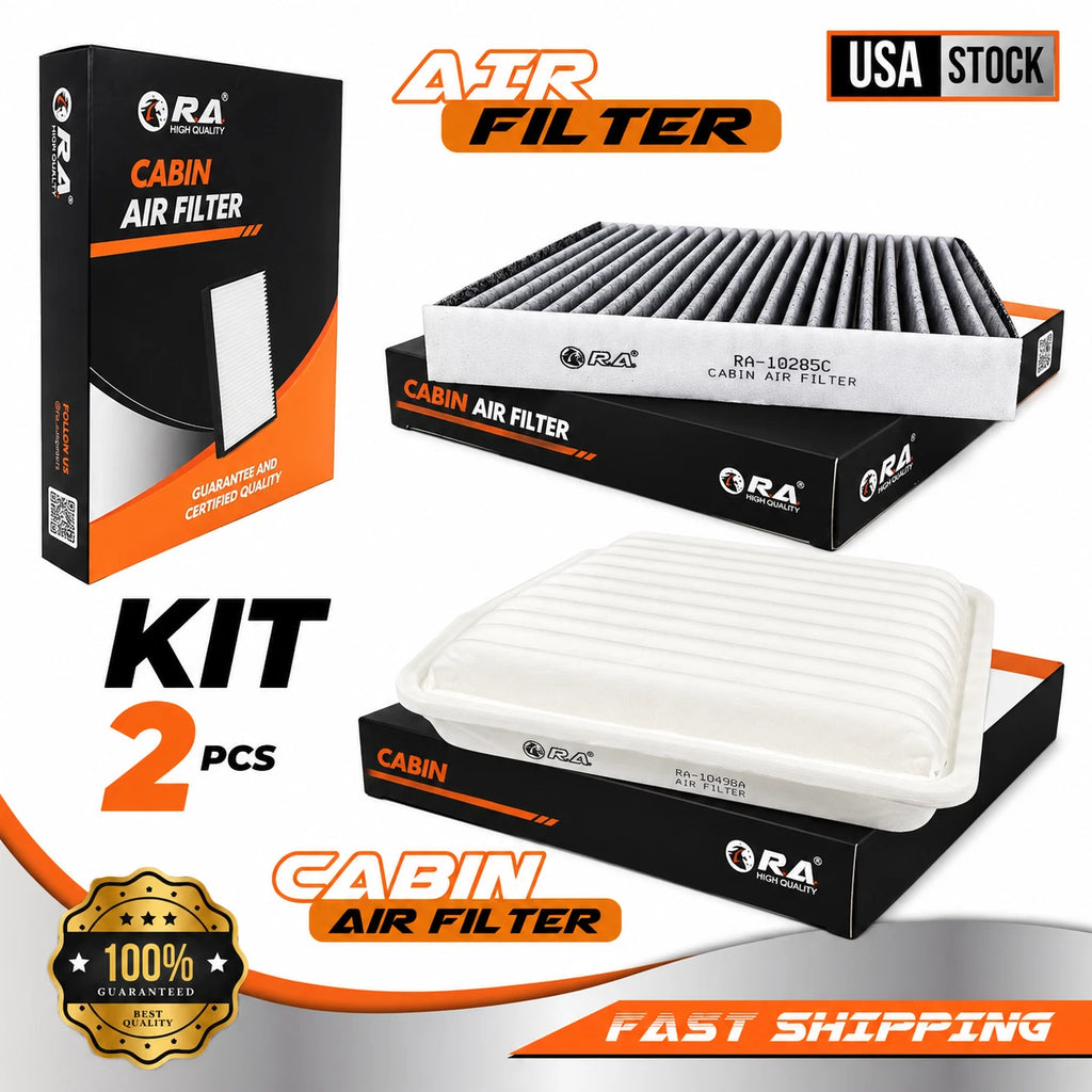 Engine & Cabin Air Filter Set for PONTIAC VIBE 2009-2010 2.4L L4