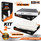 Engine & Cabin Air Filter Set for PONTIAC VIBE 2009-2010 2.4L L4