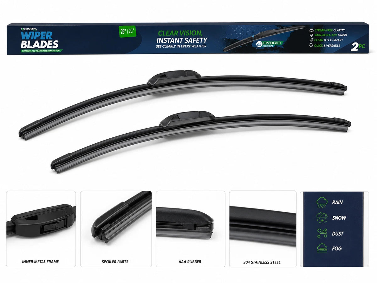 Top-Tier Pack of 2 Front Wiper Blades 26" + 16" For Toyota Venza 2021 - 2024