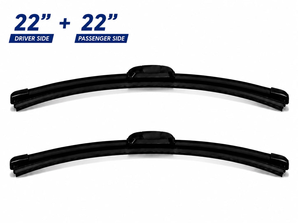 Top-Tier Pack of 2 Wiper Blades 22" + 22" For Chevrolet Silverado 1500 LTD 2022