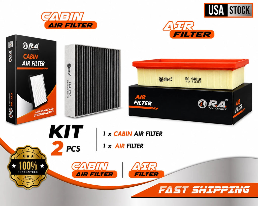 Engine & Cabin Air Filter Set for RAM 1500 2021-2022 3.6L V6