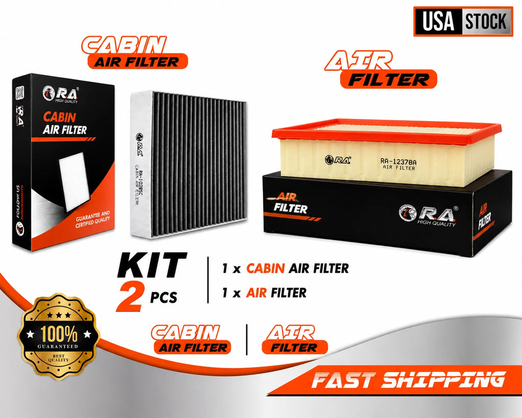 Engine & Cabin Air Filter Set for TOYOTA HIGHLANDER HYBRID 2017-2019 3.5L V6