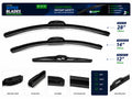 3 Pack Front & Rear Wiper Blades 28" 14" 12" For Toyota Corolla 2019 - 2025