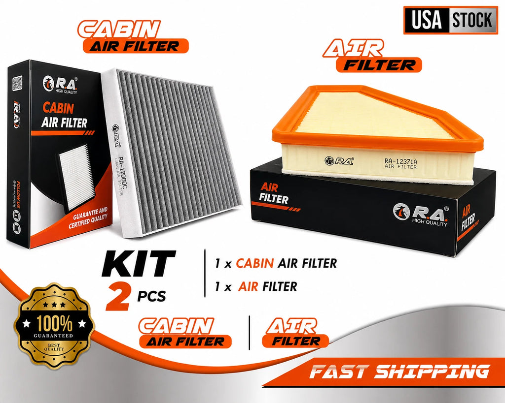 Engine & Cabin Air Filter Set for JEEP CHEROKEE 2019-2022 2.4L L4/3.L V6